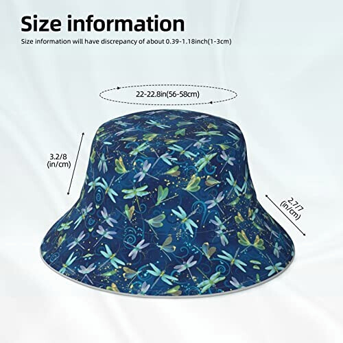 Bob Libellule noir taille unique homme/femme variant 4 