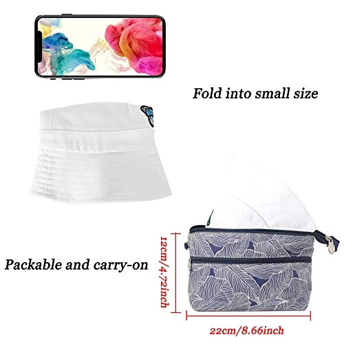 Bob Papillon blanc pur taille unique homme/femme variant 4 