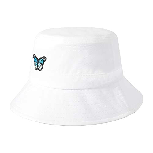 Bob Papillon blanc pur taille unique homme/femme variant 6 