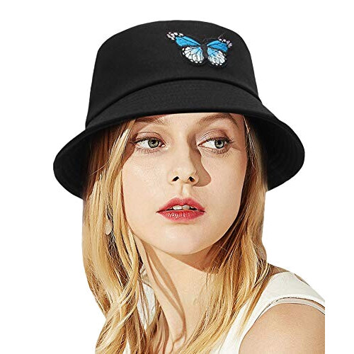 Bob Papillon noir taille unique femme