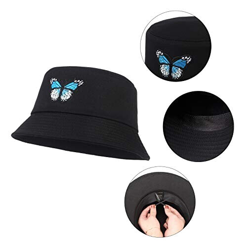 Bob Papillon noir taille unique femme variant 1 