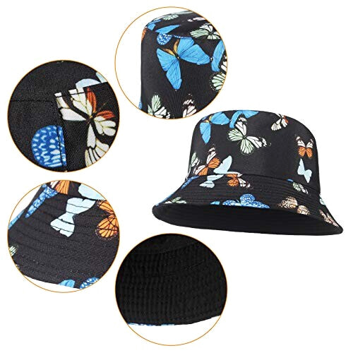 Bob Papillon noir taille unique homme/femme variant 2 
