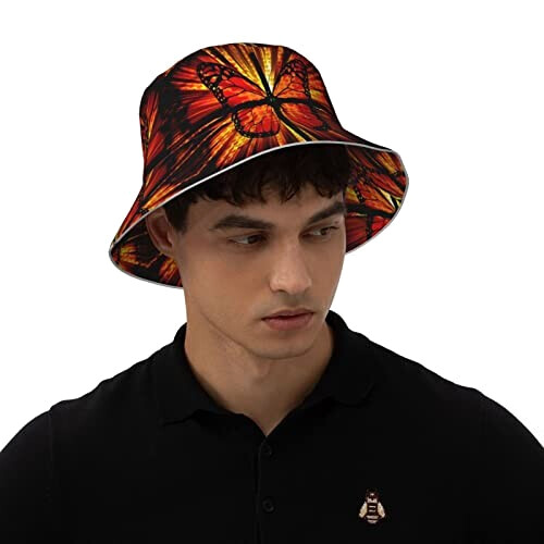 Bob Papillon noir taille unique homme/femme variant 5 