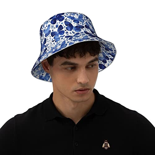 Bob Papillon noir taille unique homme/femme variant 5 