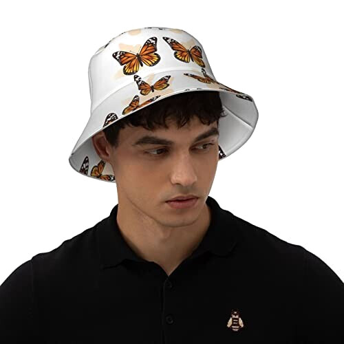 Bob Papillon noir taille unique homme/femme variant 5 