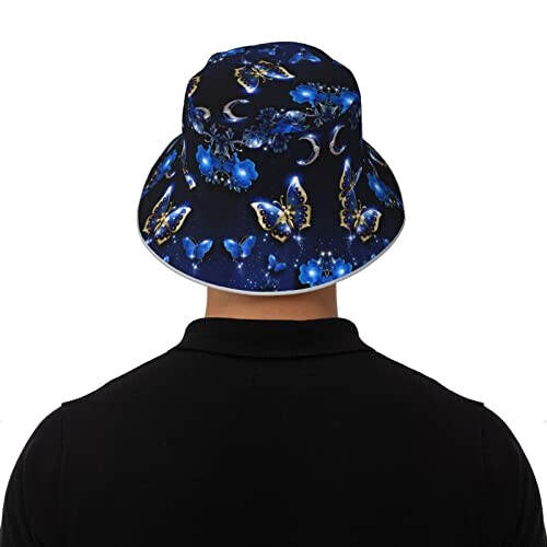 Bob Papillon noir taille unique homme/femme variant 6 