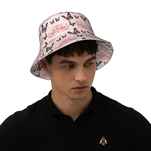 Bob Papillon noir taille unique homme/femme variant 5 