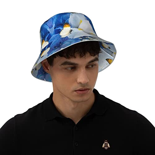 Bob Papillon noir taille unique homme/femme variant 5 
