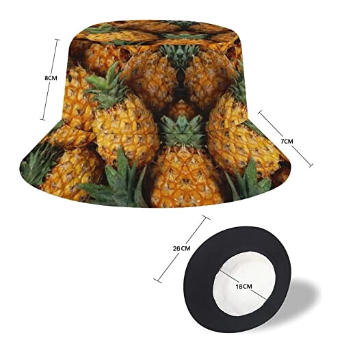 Bob Ananas taille unique homme/femme variant 1 