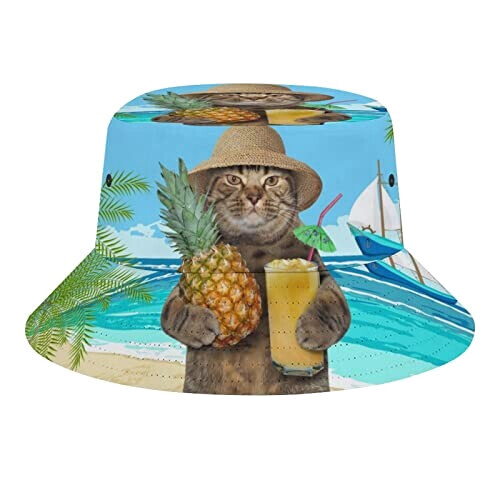 Bob Ananas chat hawaïen avec taille unique homme/femme