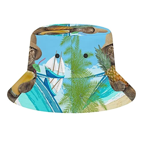 Bob Ananas chat hawaïen avec taille unique homme/femme variant 5 