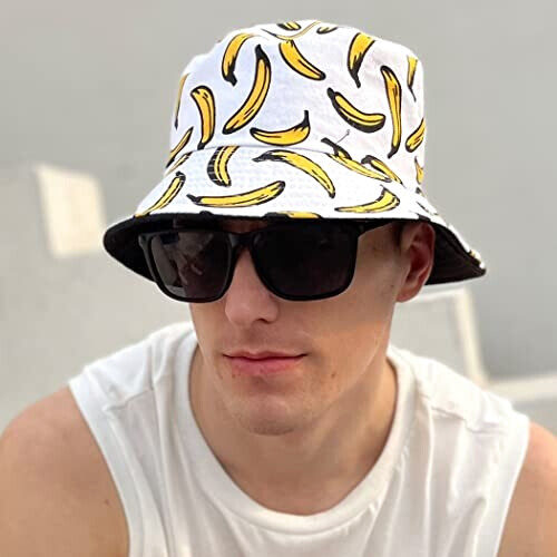 Bob Banane -blanc taille unique homme/femme variant 4 