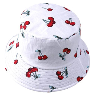 Bob Cerise -blanc taille unique homme/femme