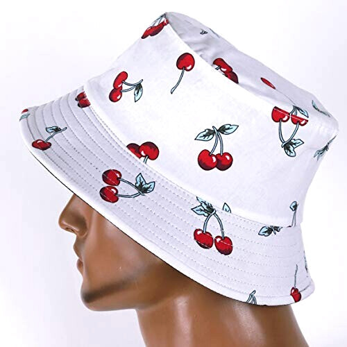 Bob Cerise -blanc taille unique homme/femme variant 3 