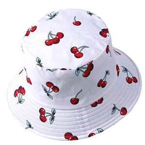 Bob Cerise -blanc taille unique homme/femme