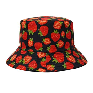 Bob Fraise blanc multicolore taille unique homme/femme