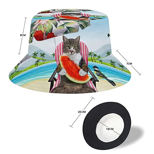 Bob Pastèque chat hawaïen avec taille unique homme/femme variant 1 