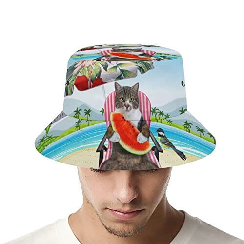 Bob Pastèque chat hawaïen avec taille unique homme/femme variant 4 