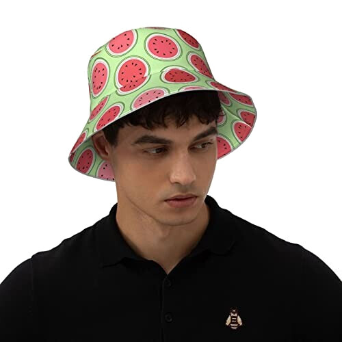 Bob Pastèque noir taille unique homme/femme variant 5 