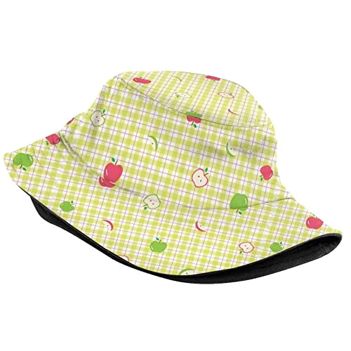 Bob Pomme chapeau vert à motif taille unique homme/femme variant 0 