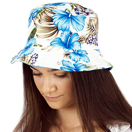 Bob Fleur bleu taille unique femme variant 0 