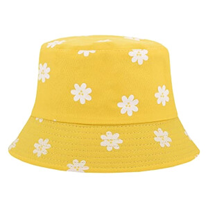 Bob Fleur motif à s - jaune taille unique homme/femme