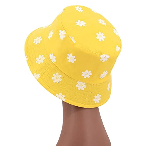 Bob Fleur motif à s - jaune taille unique homme/femme variant 2 