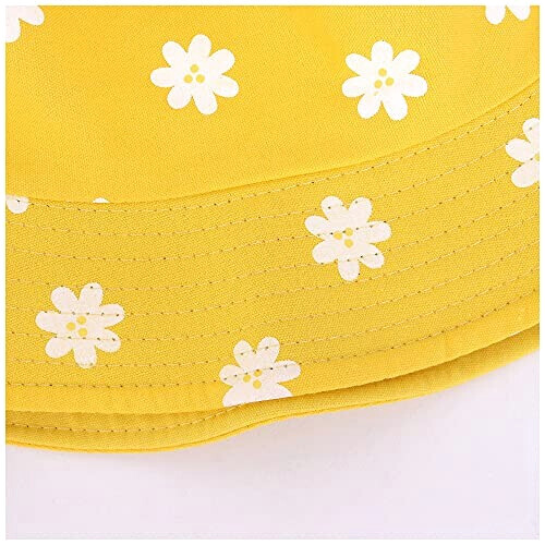 Bob Fleur motif à s - jaune taille unique homme/femme variant 3 
