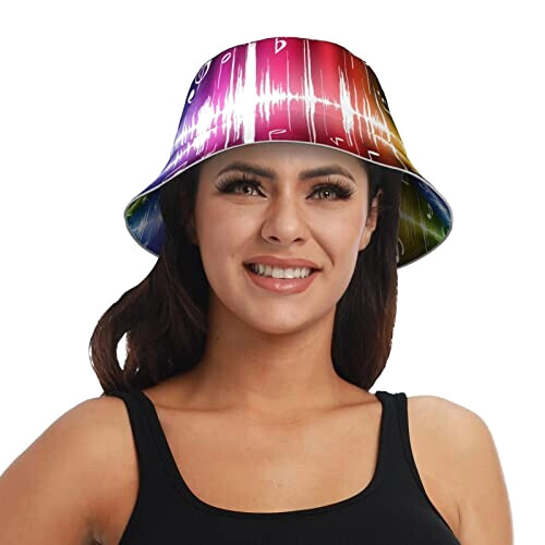 Bob Note de musique noir taille unique homme/femme variant 7 