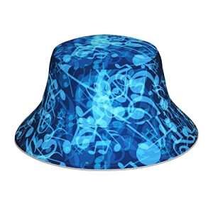 Bob Note de musique noir taille unique homme/femme