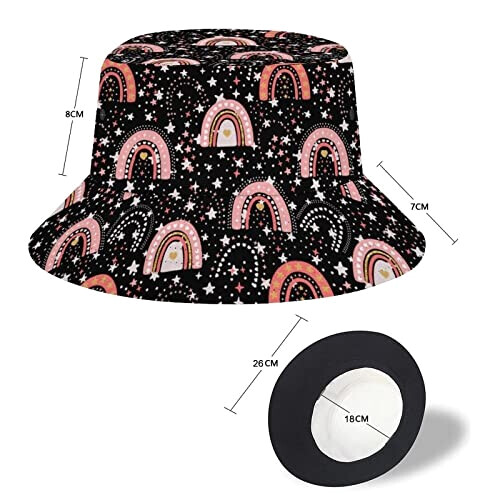 Bob Arc en ciel rose arc-en-ciel taille unique homme/femme variant 1 