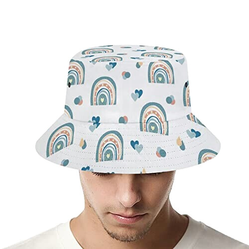 Bob Arc en ciel motif arcs-en-ciel taille unique homme/femme variant 2 