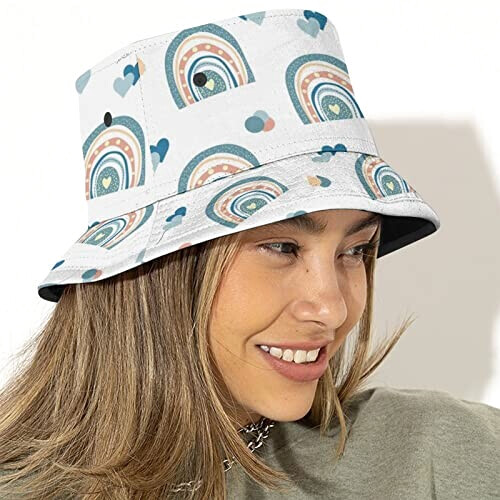 Bob Arc en ciel motif arcs-en-ciel taille unique homme/femme variant 3 