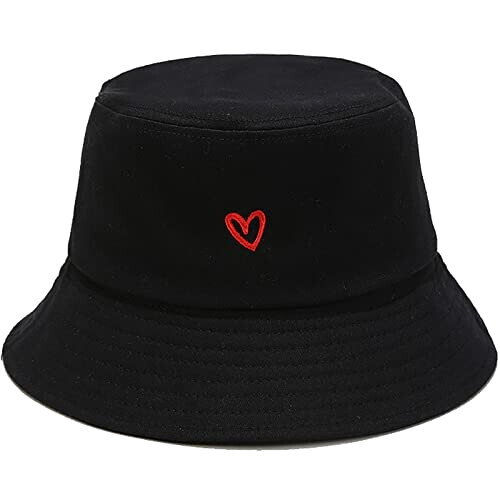 Bob Coeur cœur noir taille unique femme