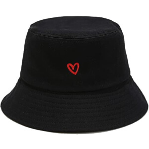 Bob Coeur cœur noir taille unique femme