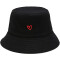 Bob Coeur cœur noir taille unique femme - miniature