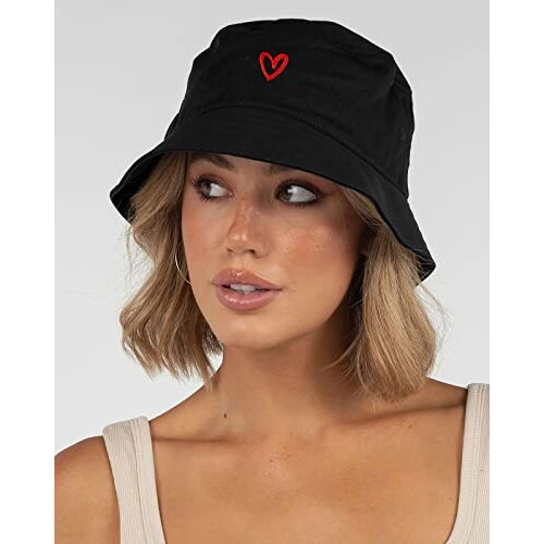 Bob Coeur cœur noir taille unique femme variant 1 