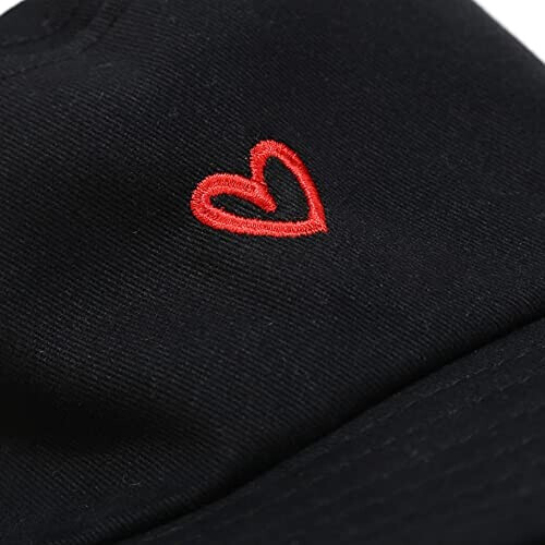 Bob Coeur cœur noir taille unique femme variant 2 