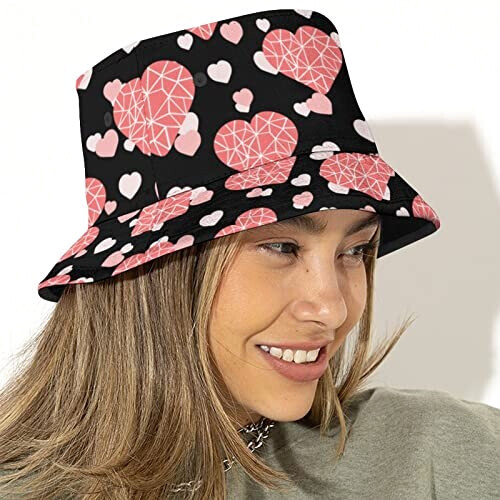 Bob Coeur motif cœur taille unique homme/femme variant 3 