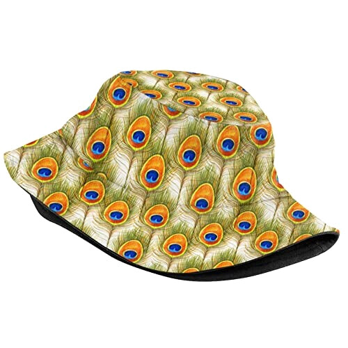 Bob Plume motif aquarelle avec de paon taille unique homme/femme variant 0 