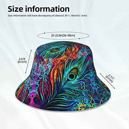 Bob Plume noir taille unique homme/femme variant 4 