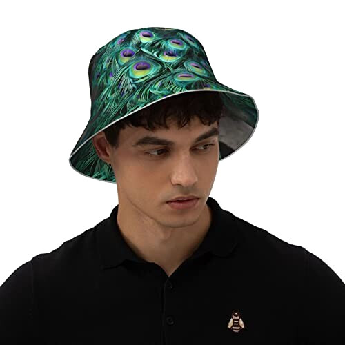 Bob Plume noir taille unique homme/femme variant 5 