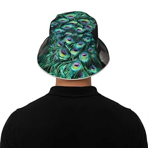 Bob Plume noir taille unique homme/femme variant 6 