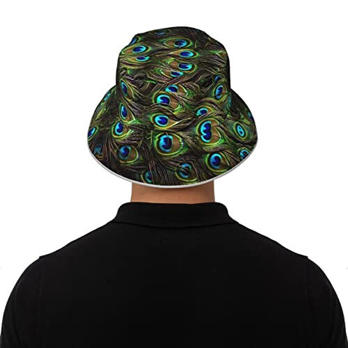 Bob Plume noir taille unique homme/femme variant 6 