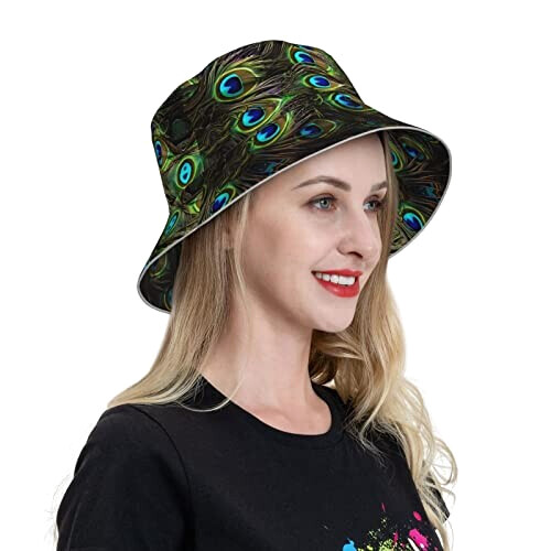 Bob Plume noir taille unique homme/femme variant 7 