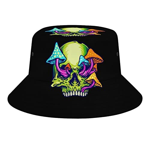 Bob Tête de mort champignon trippy taille unique homme/femme