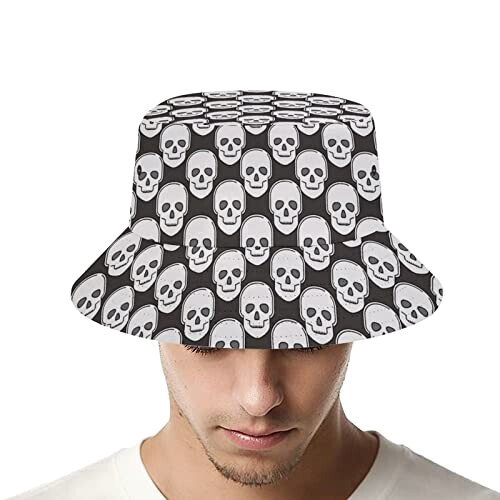 Bob Tête de mort squelette taille unique homme/femme variant 4 