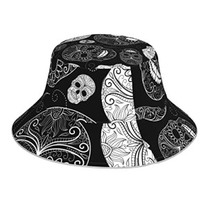 Bob Tête de mort noir taille unique homme/femme