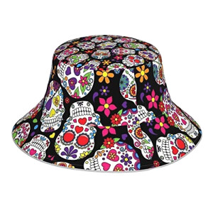 Bob Tête de mort noir taille unique homme/femme