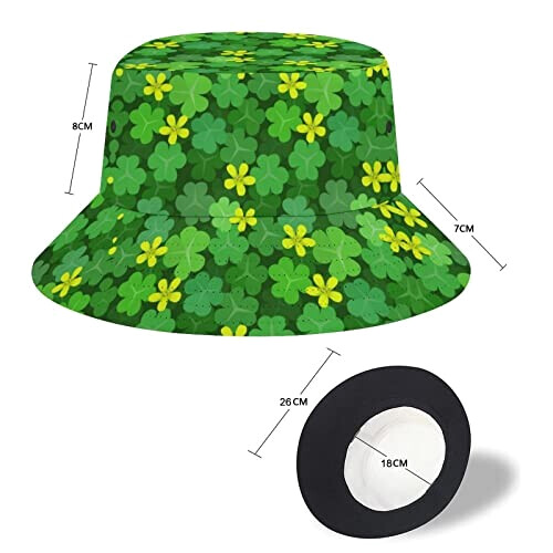 Bob Trèfle vert taille unique homme/femme variant 1 